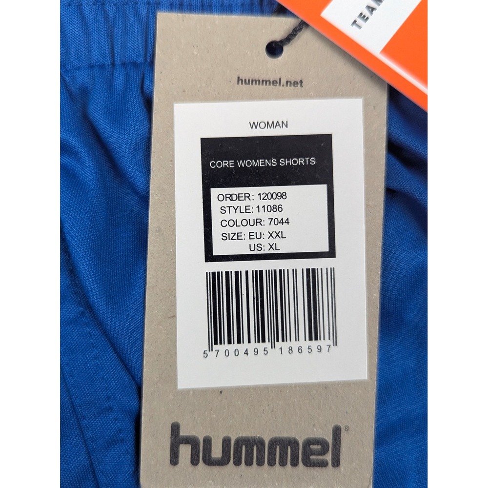 Hummel Core Womens Shorts Royal Blue Soccer Training Athletic XL 11086 NEW - Picture 7 of 11